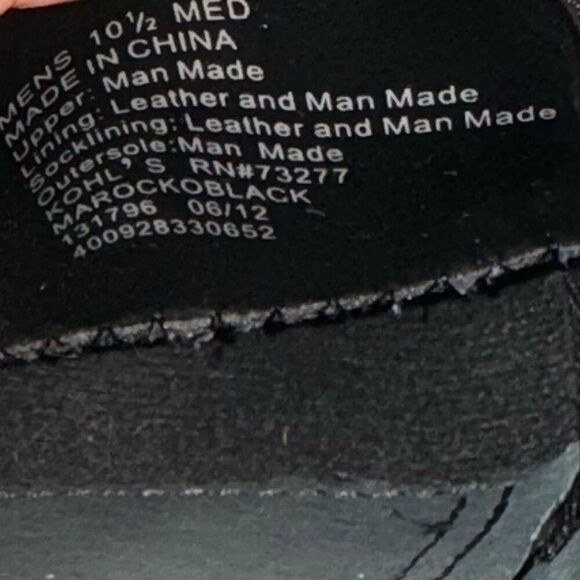 Marc Anthony Men’s Black Leather Slip-On Loafers Size 10.5 - Picture 7 of 7